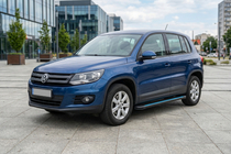 Volkswagen Tiguan 2007–2016 Boční nášlapy Maya Blue (2 ks, hliník) fotografie 1