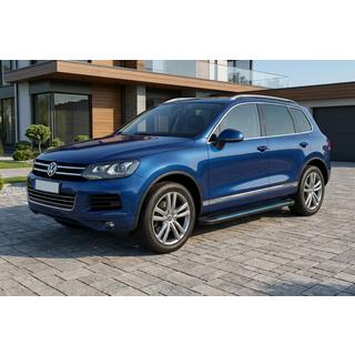 Boční nášlapy Maya Blue (2 ks, hliník) Volkswagen Touareg 2010–2018 fotografie 1