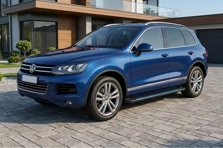 Volkswagen Touareg 2010–2018 Boční nášlapy Maya Blue (2 ks, hliník) Image