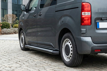 Citroen Jumpy 2007–2017 Boční nášlapy New Vision Black (2 ks, hliník) Dlouhý rozvor fotografie 1