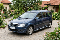 Dacia Logan MCV 2004–2014 Boční nášlapy New Vision Black (2 ks, hliník) fotografie 1