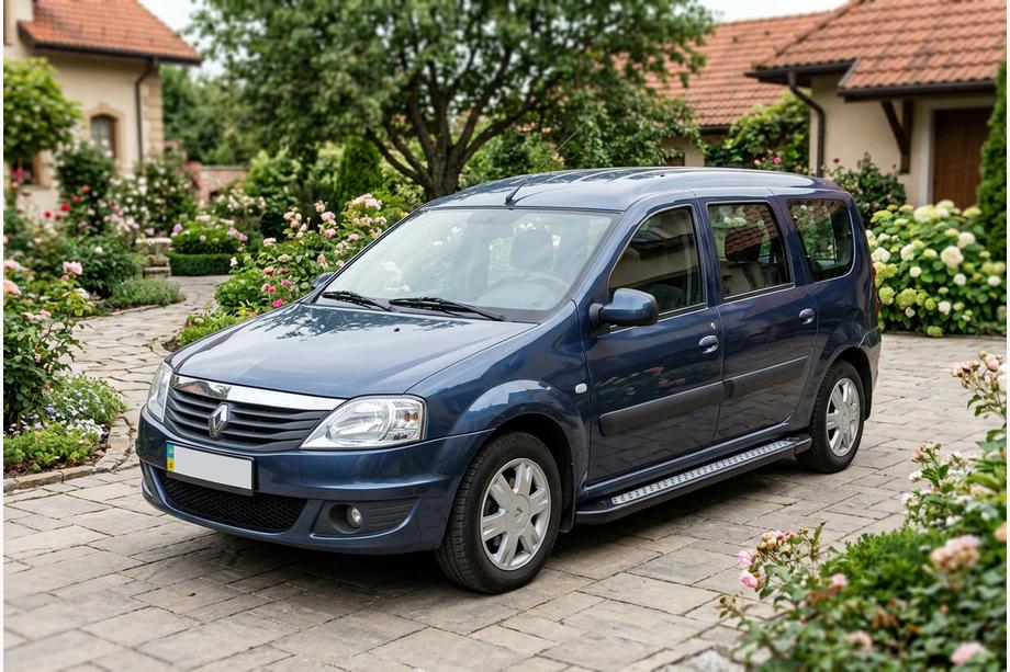 Dacia Logan MCV 2004–2014 Boční nášlapy New Vision Black (2 ks, hliník) Image