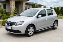 Dacia Sandero 2013–2020 Boční nášlapy New Vision Black (2 ks, hliník) fotografie 1