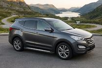 Hyundai Santa Fe 3 2012–2018 Boční nášlapy New Vision Black (2 ks, hliník) fotografie 1