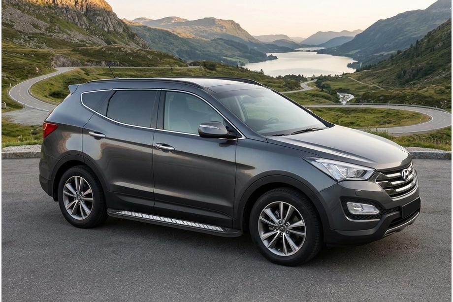 Hyundai Santa Fe 3 2012–2018 Boční nášlapy New Vision Black (2 ks, hliník) Image