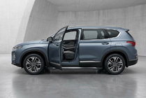 Hyundai Santa Fe 4 2018–2023 Boční nášlapy New Vision Black (2 ks, hliník) fotografie 1