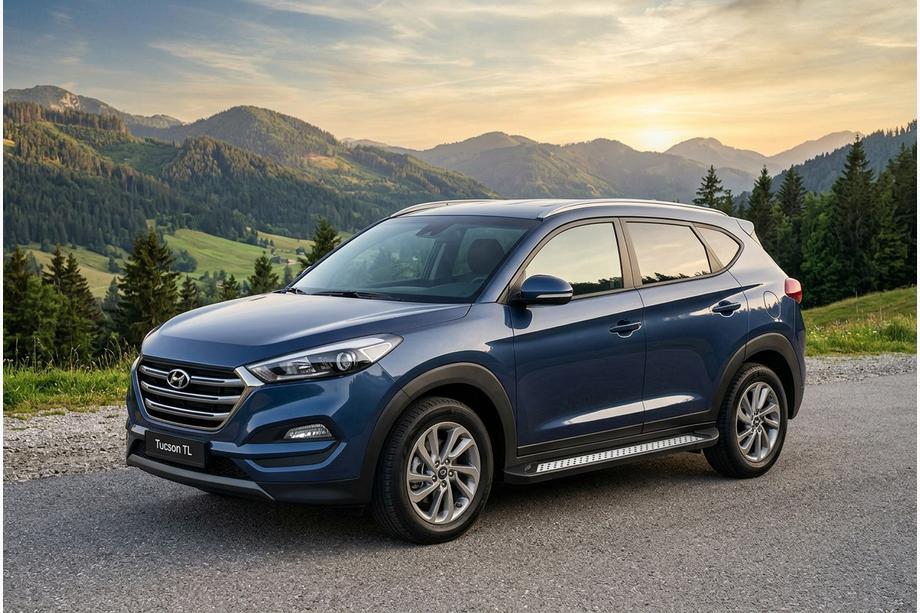 Hyundai Tucson TL 2016–2021 Boční nášlapy New Vision Black (2 ks, hliník) Fotografie 1