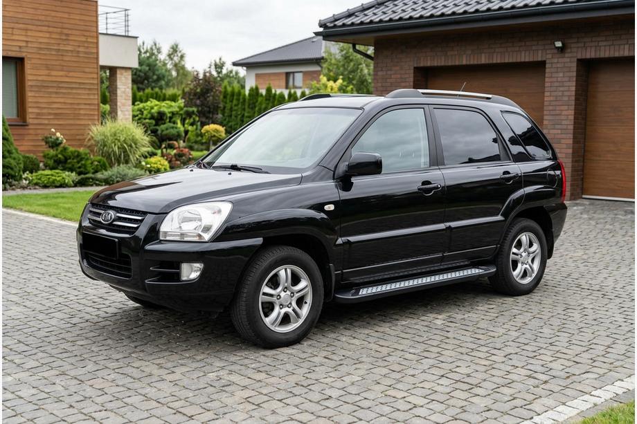Kia Sportage 2004–2010 Boční nášlapy Vision New Black (2 ks, hliník) Image