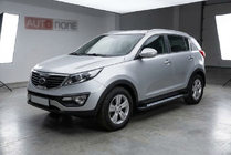 Kia Sportage 2010–2015 Boční nášlapy New Vision Black (2 ks, hliník) fotografie 1