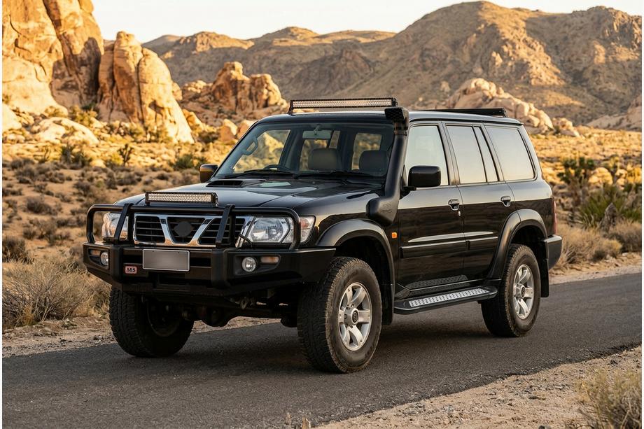 Nissan Patrol Y61 1997–2011 Boční nášlapy New Vision Black (2 ks, hliník) Fotografie 1