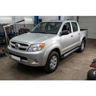 Boční nášlapy New Vision Black (2 ks, hliník) Toyota Hilux 2006–2015 fotografie 1