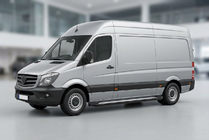 Volkswagen Crafter 2006–2016 Boční nášlapy New Vision Black (2 ks, hliník) Long/ExtraLong fotografie 1