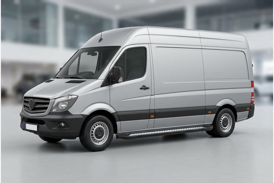 Volkswagen Crafter 2006–2016 Boční nášlapy New Vision Black (2 ks, hliník) Long/ExtraLong Image