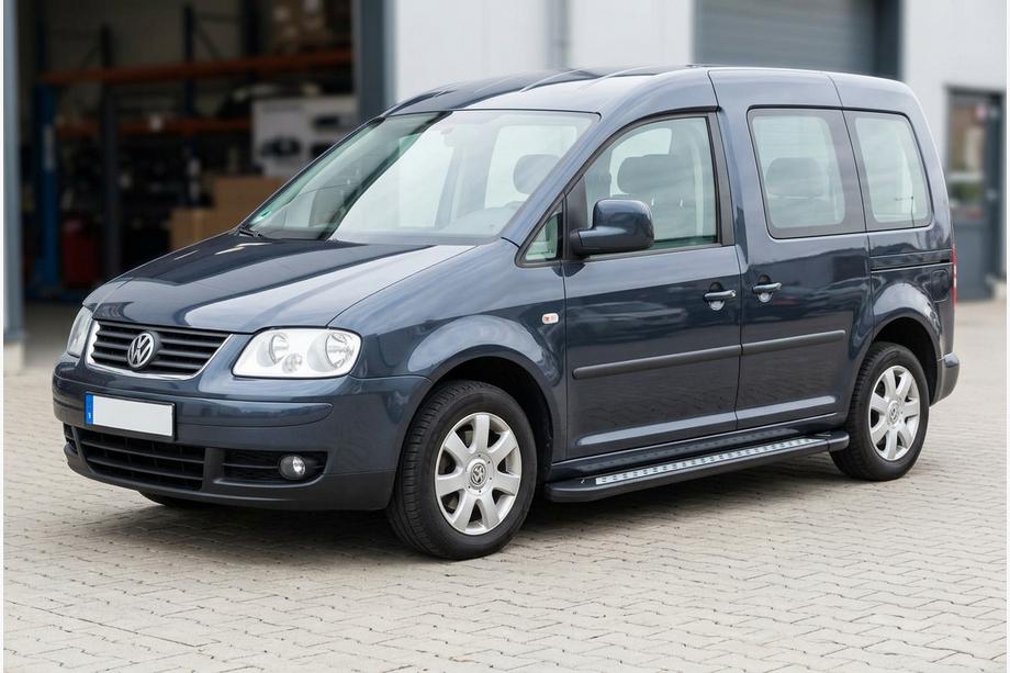 Volkswagen Caddy 2004–2010 Boční nášlapy Vision New Black (2 ks, hliník) Maxi rozvor Image