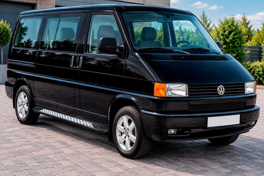 Volkswagen T4 Transporter 1990–2003 Boční nášlapy Vision New Black (2 ks, hliník) Krátký rozvor Image