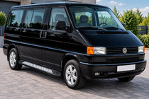 Volkswagen T4 Caravelle/Multivan 1990–2003 Boční nášlapy New Vision Black (2 ks, hliník) fotografie 1