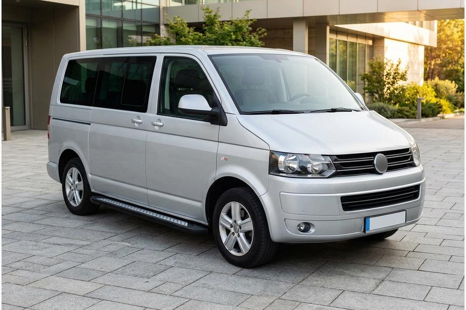 Volkswagen T5 2010–2015 Boční nášlapy New Vision Black (2 ks, hliník) Dlouhý rozvor Image