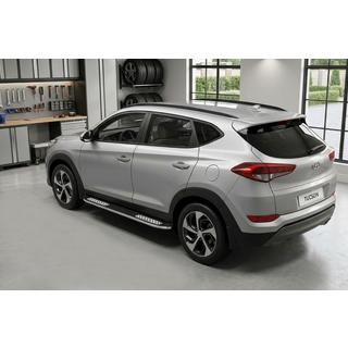 Boční nášlapy Tayga V2 (2 ks, hliník) Hyundai Tucson TL 2016–2021 fotografie 1