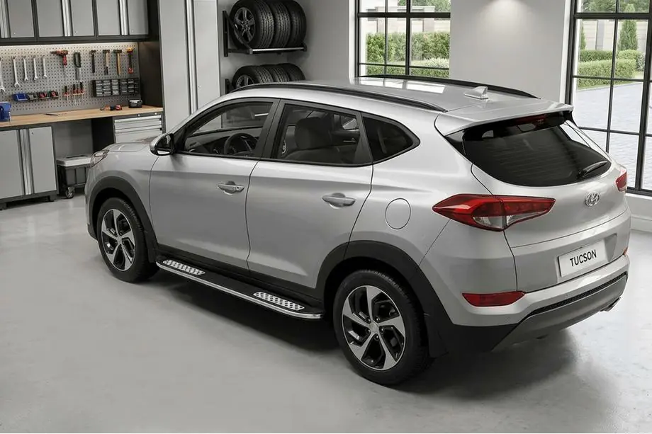 Hyundai Tucson TL 2016–2021 Boční nášlapy Tayga V2 (2 ks, hliník) Image