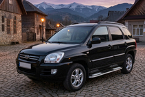 Kia Sportage 2004–2010 Boční nášlapy Tayga V2 (2 ks, hliník) fotografie 1