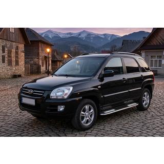Boční nášlapy Tayga V2 (2 ks, hliník) Kia Sportage 2004–2010 fotografie 1