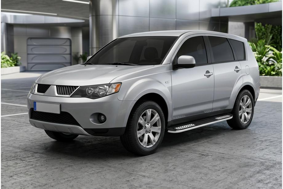 Mitsubishi Outlander 2006–2012 Boční nášlapy Tayga V2 (2 ks, hliník) Image