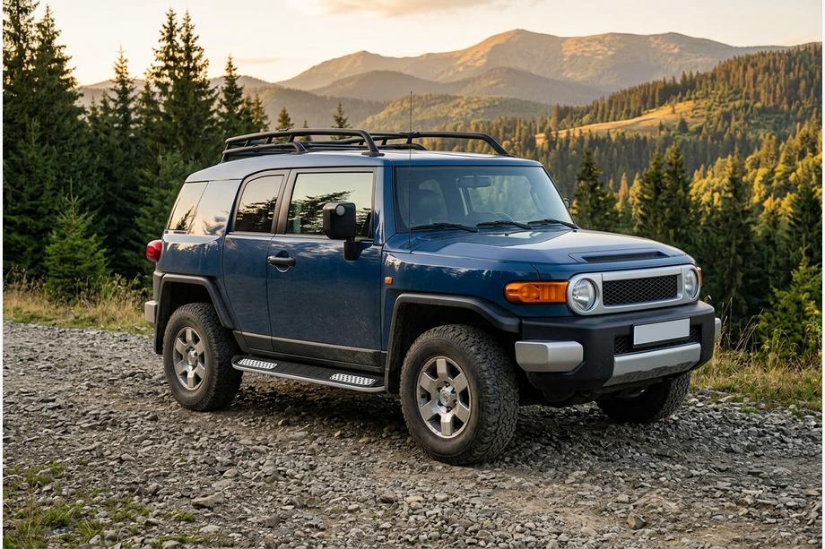 Toyota FJ Cruiser 2006–2022 Boční nášlapy Tayga V2 (2 ks, hliník) Fotografie 1
