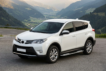 Toyota Rav 4 2013–2018 Boční nášlapy Tayga V2 (2 ks, hliník) fotografie 1