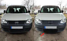 Volkswagen Caddy 2004–2010 Zimní clona do spodní mřížky chladiče fotografie 1