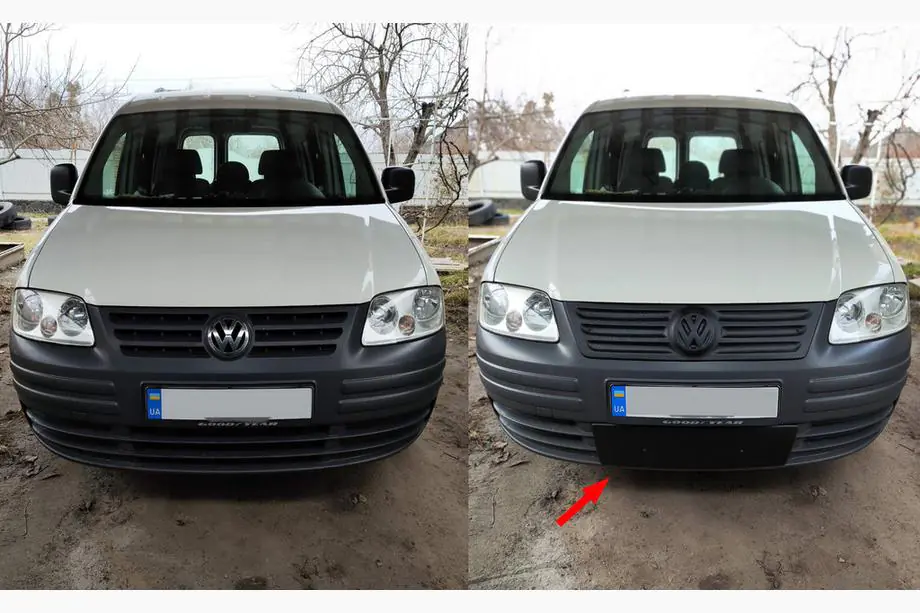Volkswagen Caddy 2004–2010 Zimní clona do spodní mřížky chladiče Image