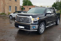 Toyota Tundra 2007–2021 Přední ochranný rám ST008 (nerez) fotografie 2