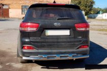 Kia Sorento II XM 2009–2014 Zadní ochranný oblouk AK015 (nerez) fotografie 3