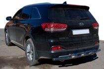 Kia Sorento II XM 2009–2014 Zadní ochranný oblouk AK015 (nerez) fotografie 1