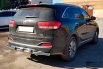 Kia Sorento II XM 2009–2014 Zadní ochranný oblouk AK015 (nerez) fotografie 2