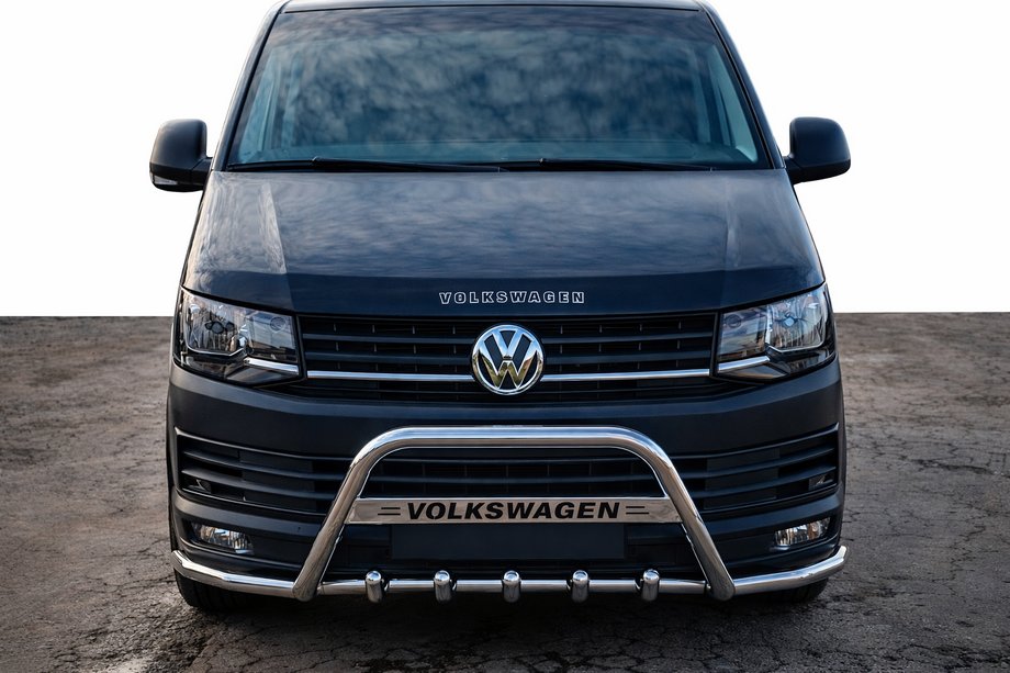 Volkswagen T6 2015–2024 Přední nerezová kengurína WT004-ST Image