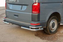 Volkswagen T6 2015–2024 Zadní rohy AK003-Double (2 ks, nerez) fotografie 2