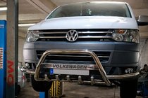 Volkswagen T5 2010–2015 Přední ochranný rám WT004ST (nerez) fotografie 1