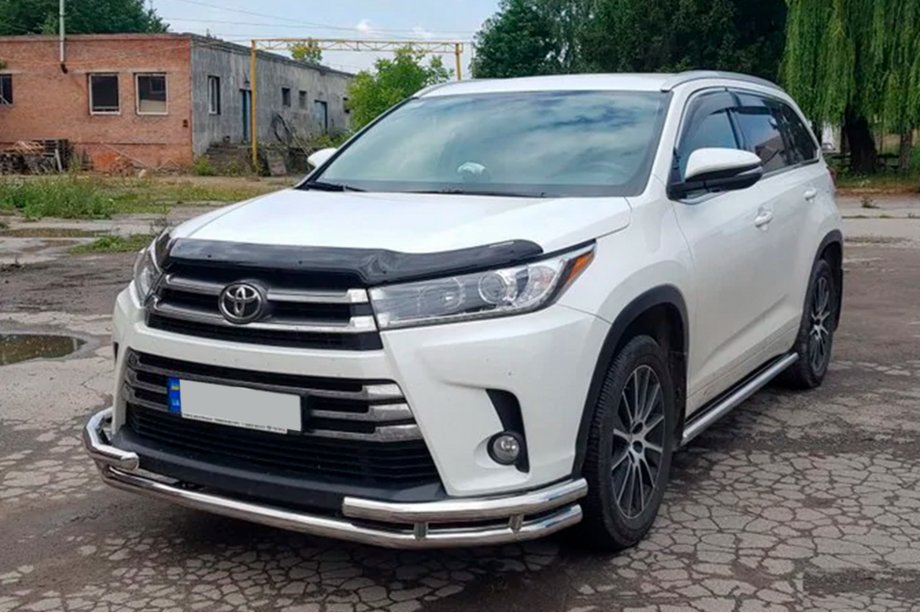 Toyota Highlander 2013–2019 Přední ochranný rám ST-Special (nerez) Fotografie 2