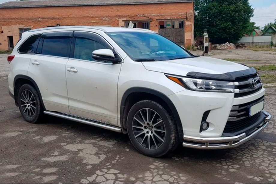 Toyota Highlander 2013–2019 Přední ochranný rám ST-Special (nerez) Fotografie 5