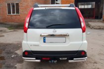 Nissan X-trail T31 2007–2014 Zadní rohy AK003-Double (2 ks, nerez) fotografie 3