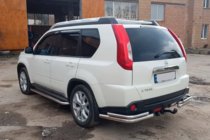 Nissan X-trail T31 2007–2014 Zadní rohy AK003-Double (2 ks, nerez) fotografie 2