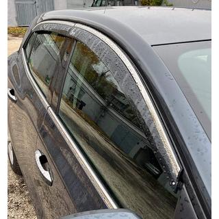 Okenní deflektory s chromovou lištou HB (4 ks, Niken) Renault Megane IV 2016–2025 fotografie 1
