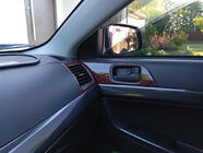 Mitsubishi Lancer X 2008– Lišty na palubní desku (Meric) Hliník fotografie 3