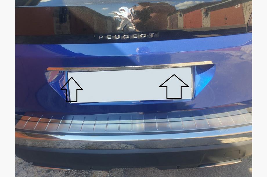 Peugeot 3008 2016–2023 Lišta nad SPZ (nerez) Image
