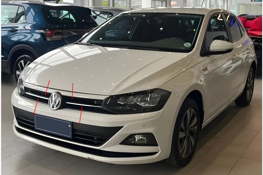 Volkswagen Polo 2017– Nerezová lišta na masku chladiče (hlavní) Image
