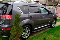 Mitsubishi Outlander 2006–2012 Boční prahy Bosphorus Grey (2 ks, hliník) fotografie 8