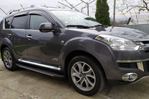 Citroen C-Crosser 2007–2013 Boční prahy Bosphorus Grey (2 ks, hliník) fotografie 1