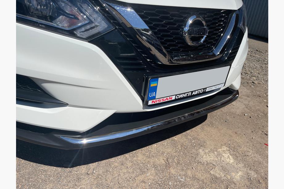 Nissan Qashqai 2014–2021 Nerezová ochranná lišta na přední nárazník (2017↗︎) Fotografie 6