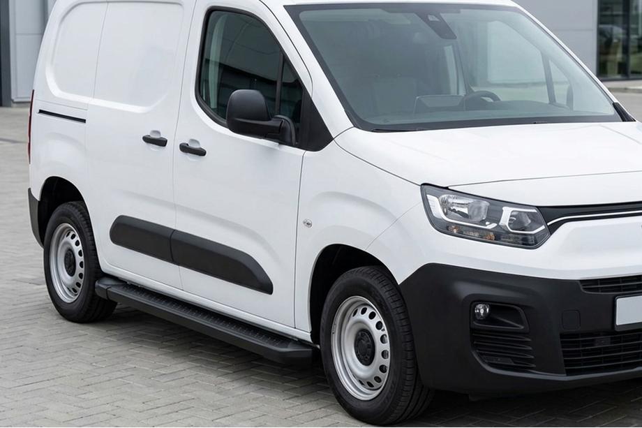Peugeot Partner/Rifter 2019– Boční nášlapy Allmond Black (2 ks, hliník) Image