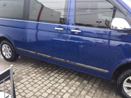 Volkswagen T5 2010–2015 Dveřní lišty (nerez, černý chrom) fotografie 2